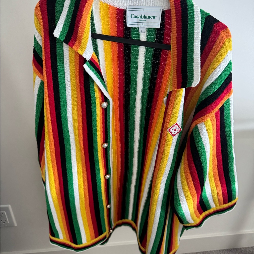 Casa Blanca Striped Mens Shirt. Eye catching vacation shirt!